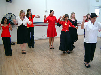 Corporate Dance providing a salsa class
